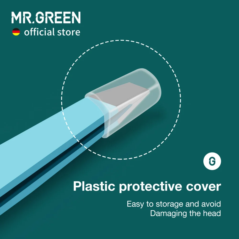 ⁦MR.GREEN Eyebrow Tweezer Colorful Hair Beauty Fine Hairs Puller Stainless Steel Slanted Eye Brow Clips Removal Makeup Tools⁩ - الصورة ⁦5⁩