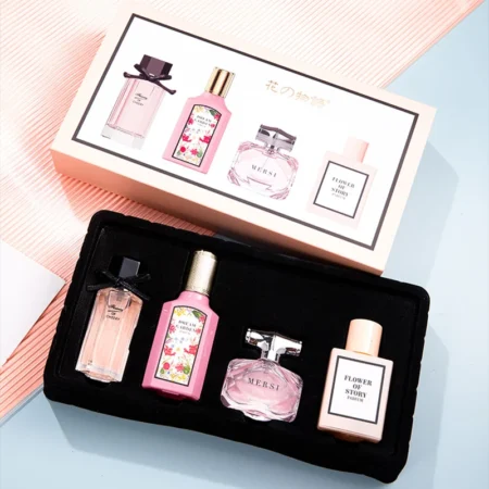 صندوق هدايا شرقي عطر نسائي برائحة الأزهار الياسمين جاردينيا عطر كولونيا طازج يدوم طويلاً أو دو تواليت رذاذ الجسم