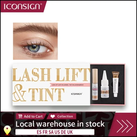 ICONSIGN لاش رفع وتلوين عدة المهنية رمش رفع كاليا تجعيد جلدة تينت الحاجب صبغ عيون أدوات ماكياج دروبشيبينغ